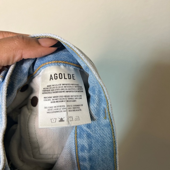 (26) AGOLDE Hilla longline denim skirt - Picture 6 of 6